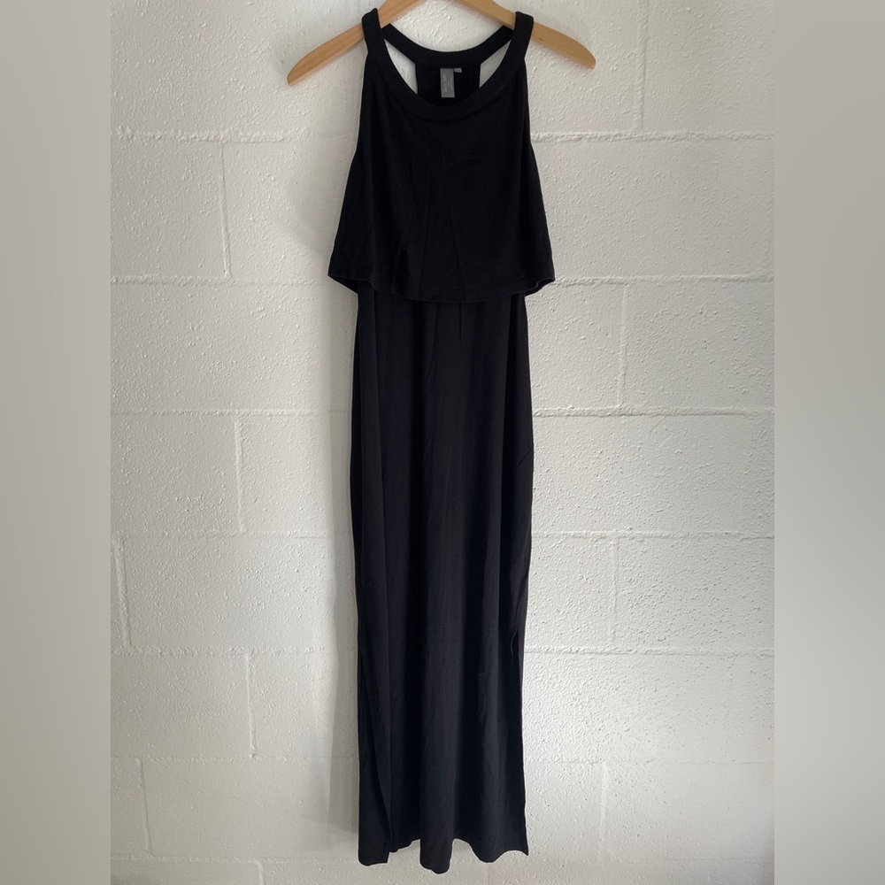 Sweaty Betty Black Holistic Maxi Sleeveless Racerback Dress Sz L